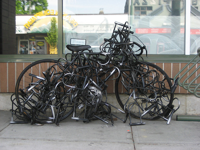 well locked bike