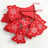 New Year 2020 Natural Snowflake Wood Pendant & Drop Ornaments Christmas Tree Wood Craft Xmas Tree Decorations for Home 2019 Noel