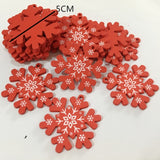 New Year 2020 Natural Snowflake Wood Pendant & Drop Ornaments Christmas Tree Wood Craft Xmas Tree Decorations for Home 2019 Noel