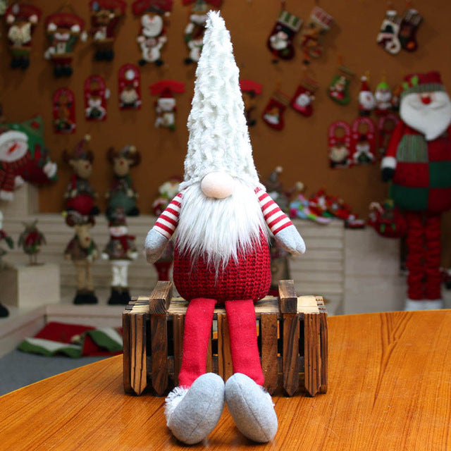Santa Claus Snowman Elk Dolls Christmas Ornaments Merry Christmas Favor Party Decorations for Home New Year Gift