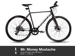 Mr. Money Mustache Nightrider 8Speed Bike + Lights