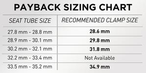 Payback Bike Seat Security Fortified Bicycle  28.6mm / Silver